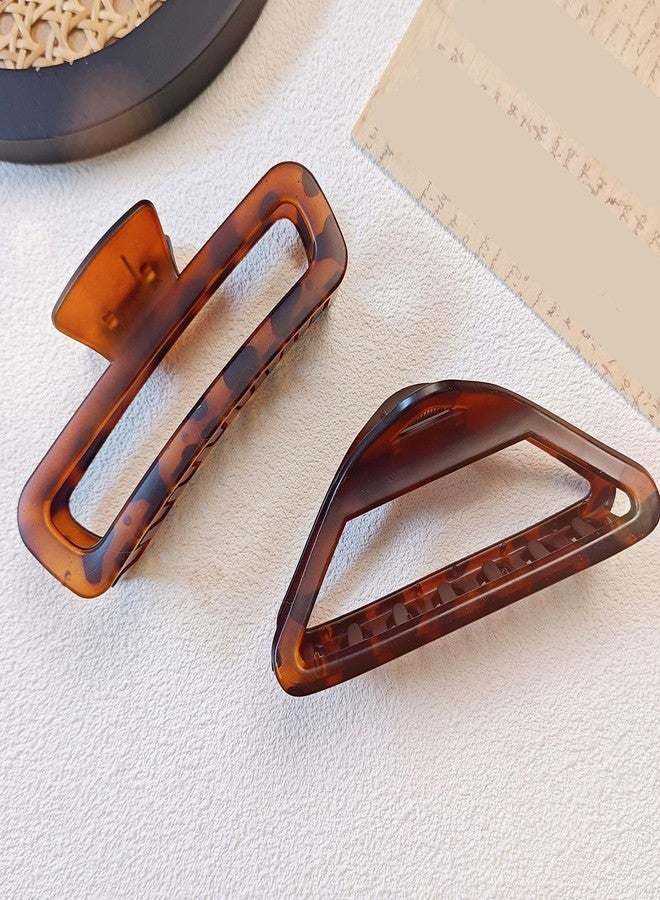 Sinide 5.1 Inch Big Hair Claw Clips for Women, SINIDE Extra Large Plastic Claw Clip Non-Slip Ponytail Barrette Strong Hold Banana Clips for Ladies Long Thick Hair, Jaw Claw Clips Hair Accessories - Image 3